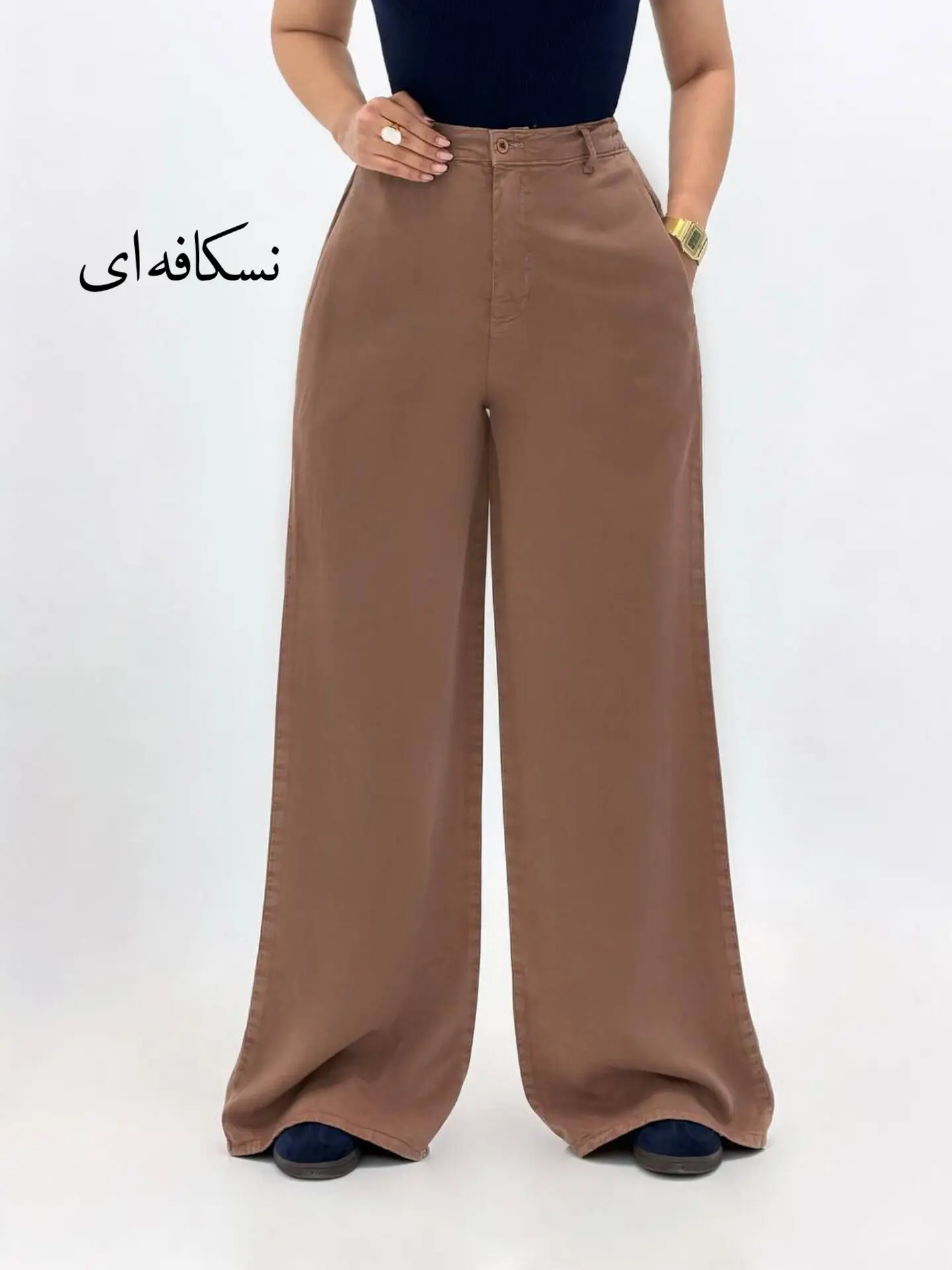 6858-شلوار بگ سیلک رویال